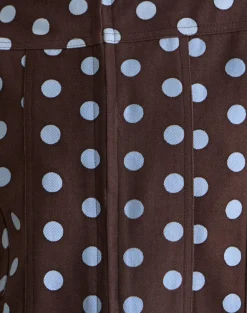 Quorra Jacket in Mono Polka Brown