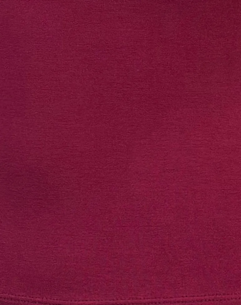 Raceline Halterneck Top in Rayon Jersey Burgundy