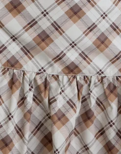 Raffita Mini Skirt in Angled Check Brown