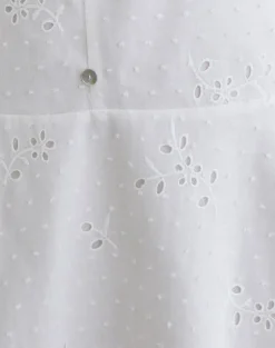 Raspati Mini Dress in Broderie White