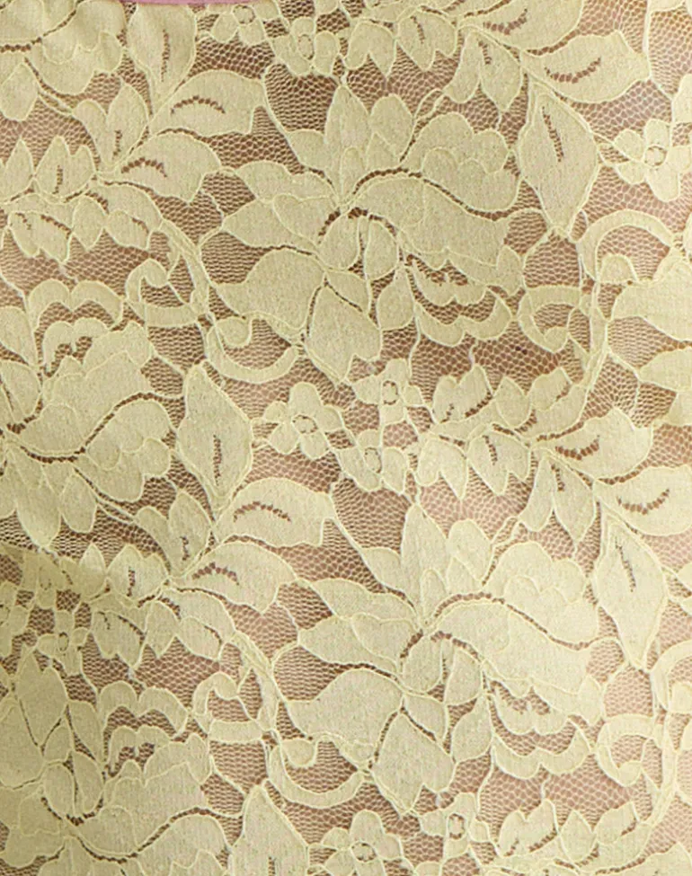 Redum Cami Top in Yellow Lace
