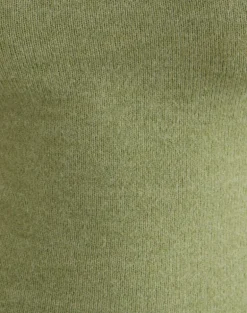 Reita Keyhole Top with Bead in Knit Olive