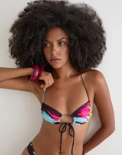 Ricoa Bikini Top in Glow Petal Multi