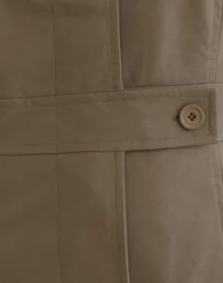 Riku Coat in PU Mushroom