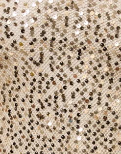 Rimo Bandeau Top in Gold Sequin