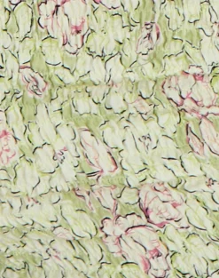 Ritala Shirred Micro Short in Blooming Lily Green