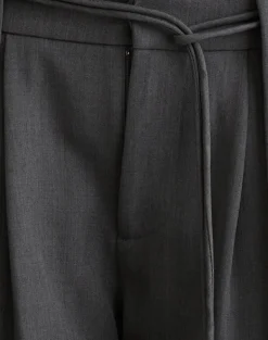 Rivela Tie Waist Trouser in Grey