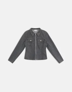 Rohana Jacket in Denim Grey Wash