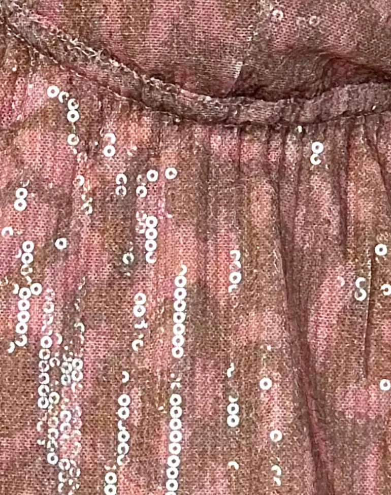 Rokudo Halterneck Top in Boho Batik Sequin Pink