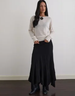 Rombe Maxi Skirt in Black