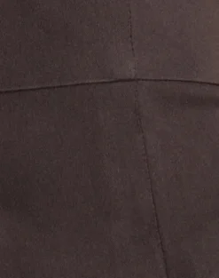 Ronin Top in Lace Trim Tailoring Brown