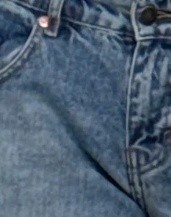 Roomy Extra Wide Low Rise Jeans in Powder Blue