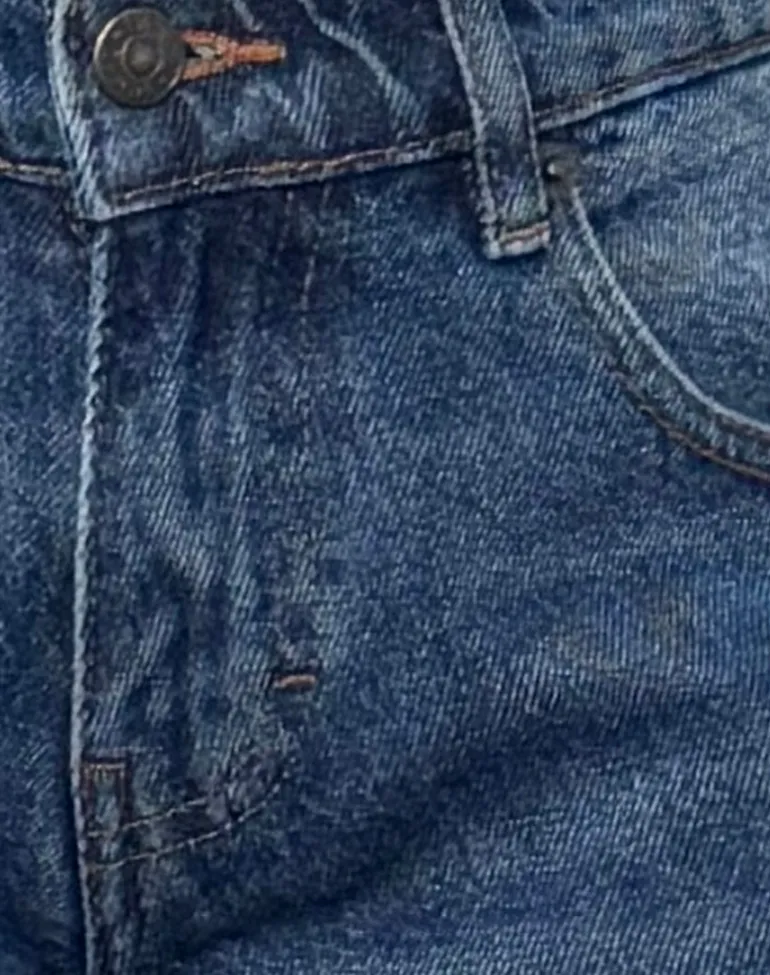 Roomy Extra Wide Low Rise Jean in College Blue