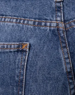 Roomy Extra Wide Low Rise Jeans in Mid Blue Used