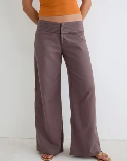 Sadasi Trouser in Linen Deep Taupe