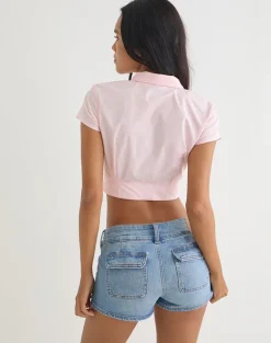 Sagima Blouse in Poplin Light Pink