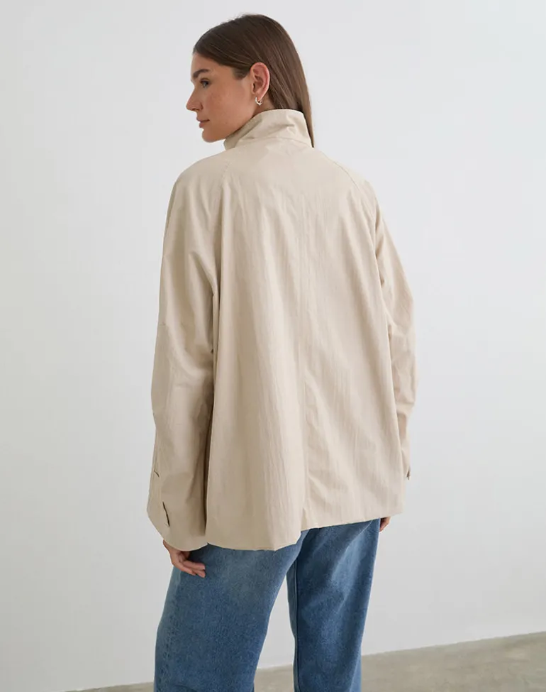 Saipul Oversize Jacket in Beige