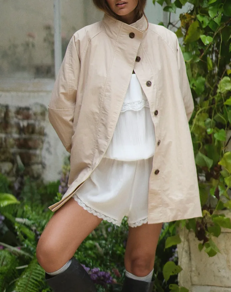Saipul Oversize Jacket in Beige