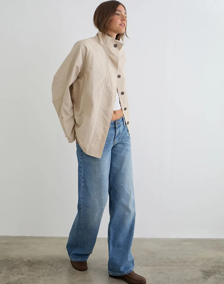 Saipul Oversize Jacket in Beige