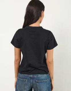 Sakha Top in Black with I Love WFH Slogan