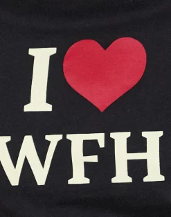 Sakha Top in Black with I Love WFH Slogan