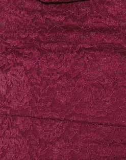 Samwell Halterneck Top in Paisley Lace Burgundy