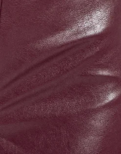 Sanne Hot Pants in PU Burgundy