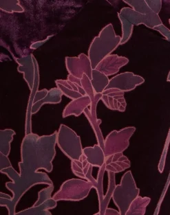 Sarinda Cami Top in Floral Devore Burgundy