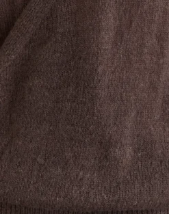 Saroya Plunge Wrap Top in Knit Dark Chocolate