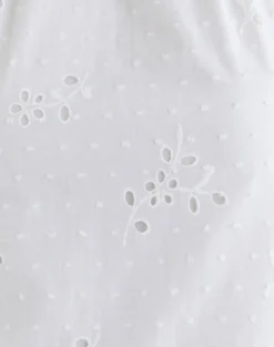 Sedona Halterneck Top in Broderie White