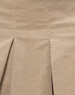 Sejuani Mini Skirt in Sand Cord