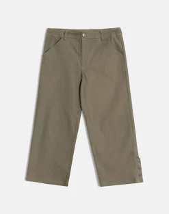 Selesa Capri Trouser in Twill Khaki