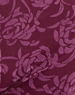Sera Micro Short in Flock Shadow Leaf Plum