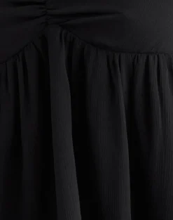 Setsuko Bandeau Longline Top in Black