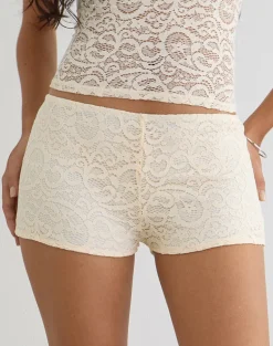 Shama Hot Pant in Lace Ivory