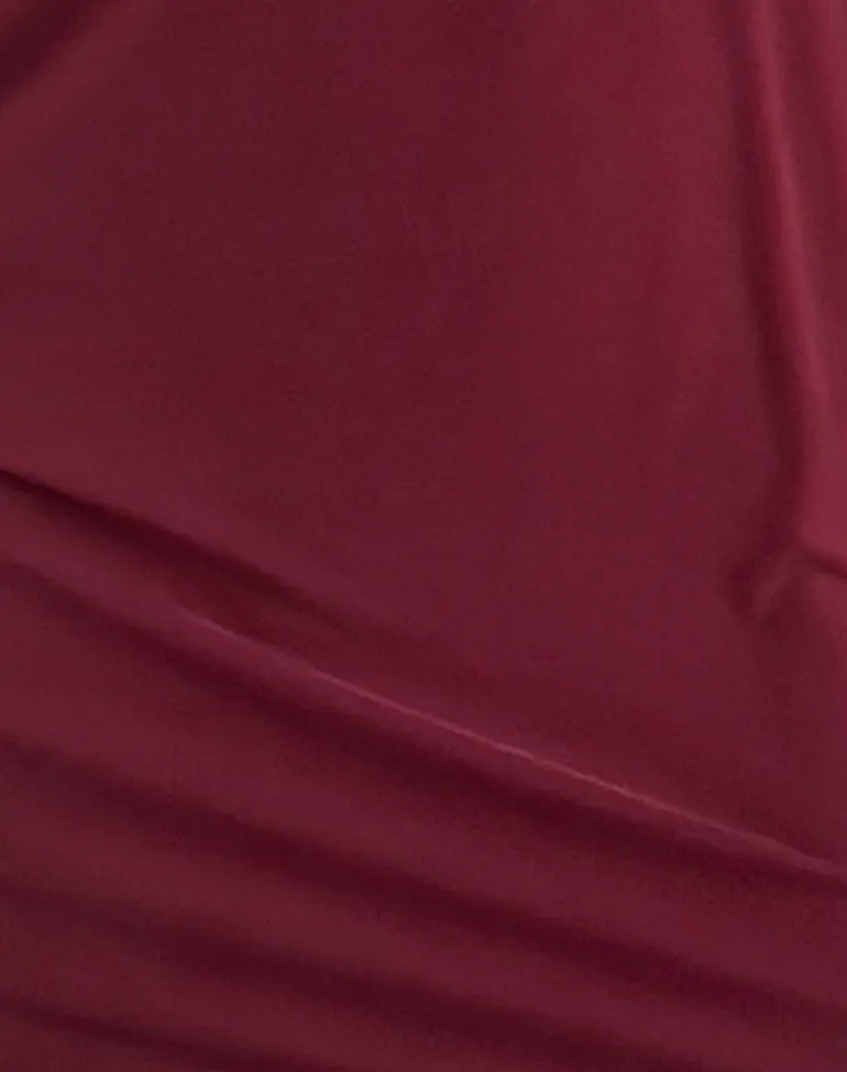 Shelisa Slouchy Mini Dress in Deep Red