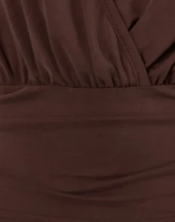 Sherlyn Halter Top In Bitter Chocolate