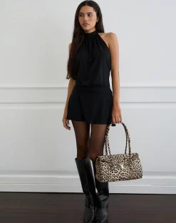 Shoulder Bag in Leopard Print