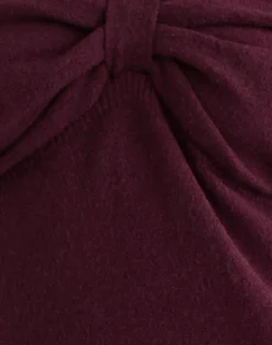 Sikuna Bow Jumper in Deep Purple