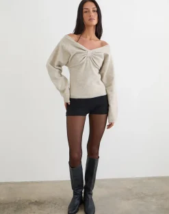 Sikuna Bow Jumper in Oat