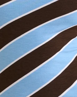Solani Top in Retro Stripe Blue