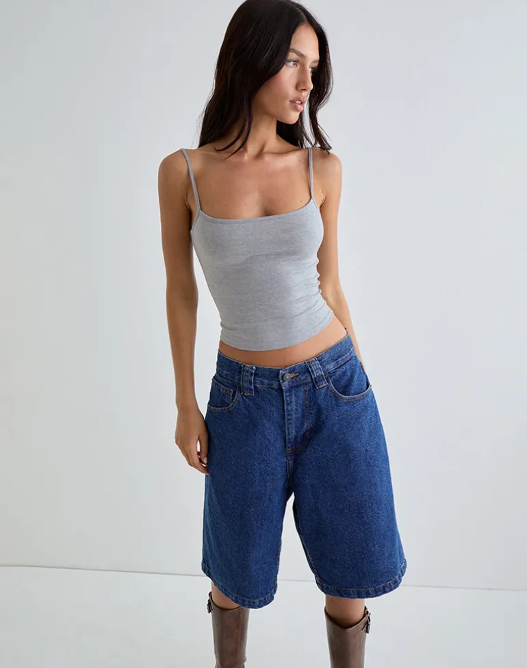 Solay Vest Top in Grey Marl