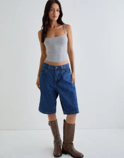 Solay Vest Top in Grey Marl