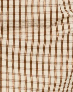 Solla Mini Skirt in Brown Check