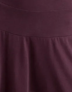 Somiah Bardot Mini Dress in Cupro Deep Purple