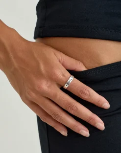 Sterling Silver Engraved 'Lucky' Ring