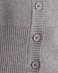 Subra Long Sleeve Cardigan in Grey