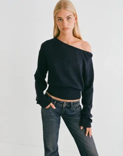 Suena Asymmetric Jumper in Navy