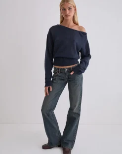 Suena Asymmetric Jumper in Navy