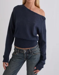 Suena Asymmetric Jumper in Navy